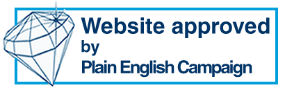 Website approved by Plain English Campaign